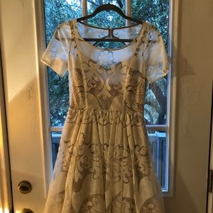 Ivory Lace Anthropologie Dress